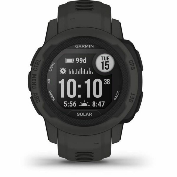 Умные часы GARMIN Instinct 2 Solar Темно-серый 0,79" Чёрный Графитовый