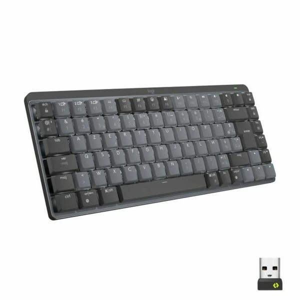 Klaviatūra Logitech MX Mini Prancūzų Tamsiai pilka AZERTY AZERTY