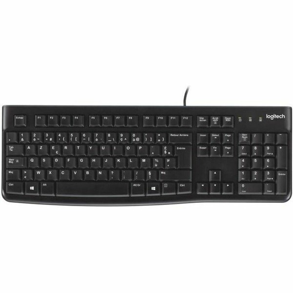 Klaviatūra Logitech K120 Juoda Prancūzų AZERTY