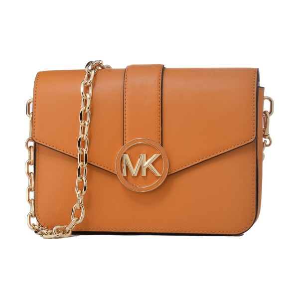 Naisten Käsilaukku Michael Kors 35S2GNML2L-HONEY-COMB Oranssi 23 x 5 x 17 cm