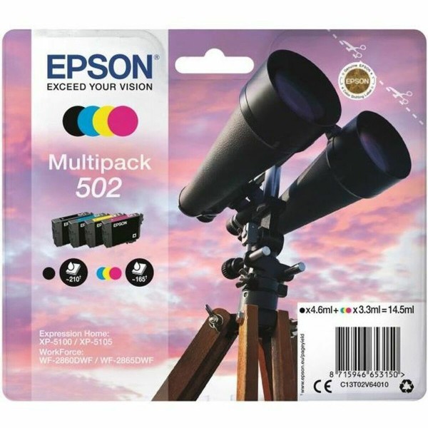 Originaalne Tindikassett Epson Multipack 502 Mitmevärviline