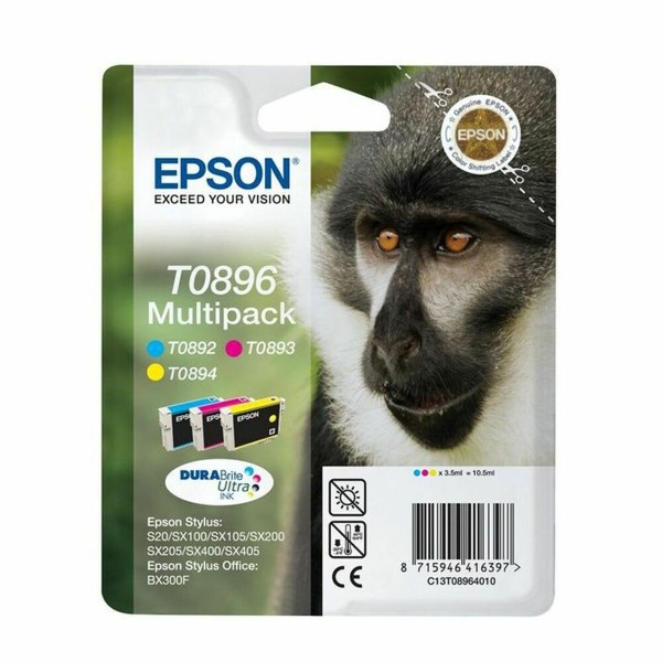 Originaalne Tindikassett Epson T0895 Kollane Fuksiinpunane