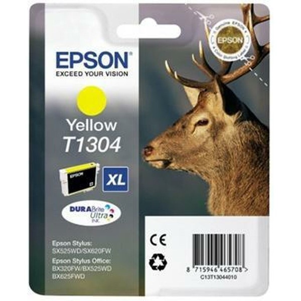 Originaalne Tindikassett Epson T1304 Kollane