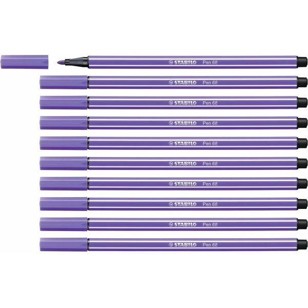 Marķieris Stabilo Pen 68 Violets (10 Daudzums)