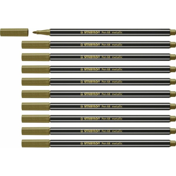 Marķieris Stabilo Pen 68 metallic (10 Daudzums)