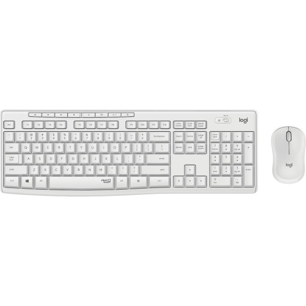 Клавиатура и беспроводная мышь Logitech 920-009819 Qwertz немецкий Белый немецкий QWERTZ