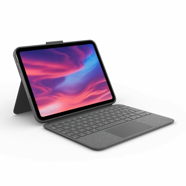 iPadi Ümbris + Klaviatuur Logitech Combo Touch Hall Hispaaniakeelne Qwerty