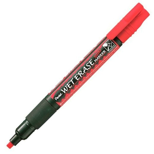 Liitutaulutussit Pentel Wet Erase Punainen (12 Kappaletta)