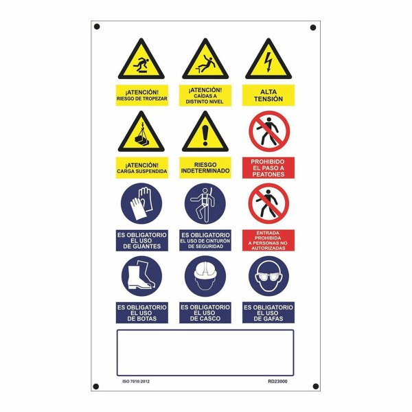 Знак Normaluz Obra múltiple PVC 50 x 90 cm