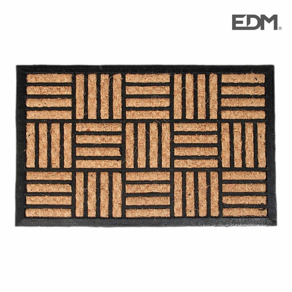 Durų kilimėlis EDM 74761 Ruda Juoda 2/8-negro azulado 60 x 40 cm 40 x 60 cm Natūralus kaučiukas Stačiakampis