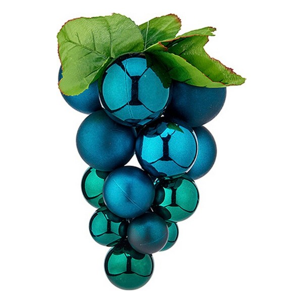 Christmas Bauble Grapes Blue Plastic