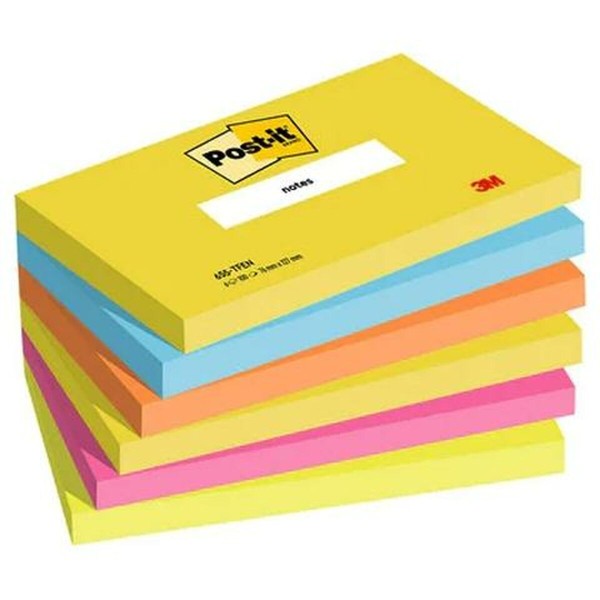 Tarralaput Post-it ENERGETIC Monivärinen 7,6 X 12,7 cm 6 Kappaletta 76 x 127 mm