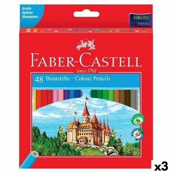 Krāsainie zīmuļi Faber-Castell Daudzkrāsains 3 Daudzums