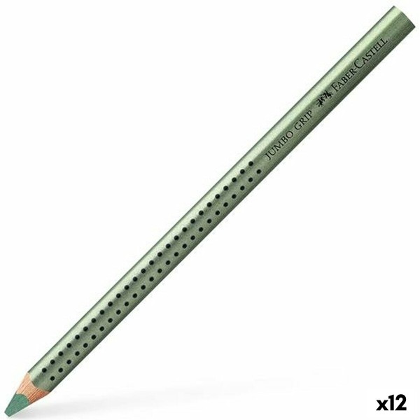 Spalvoti pieštukai Faber-Castell Žalia metalas (12 vnt.)