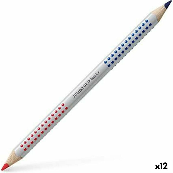 Krāsainie zīmuļi Faber-Castell Jumbo Zils Sarkans (12 gb.)