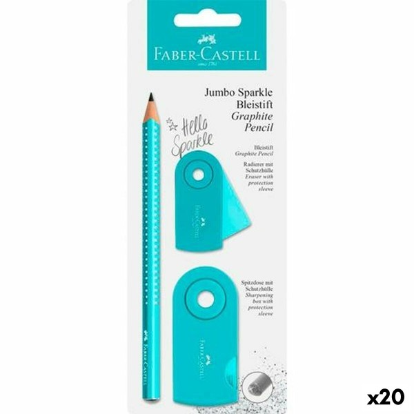 Zīmuļa Komplekts Faber-Castell Tirkīzs (3 Daudzums) (20 gb.)