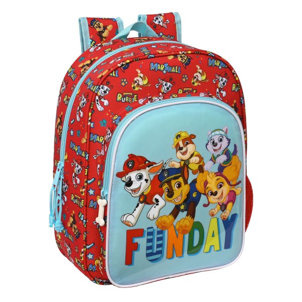 Laste seljakott The Paw Patrol Funday Punane Helesinine (26 x 34 x 11 cm)