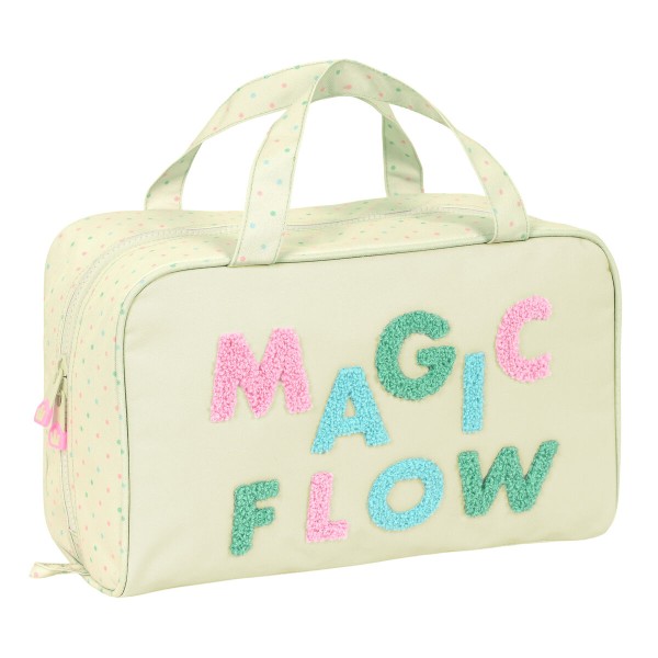 Kouluvessalaukku Glow Lab Magic flow Beige 31 x 14 x 19 cm
