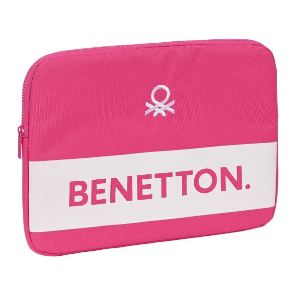 Kannettavan suojus Benetton Raspberry Fuksia (34 x 25 x 2 cm)