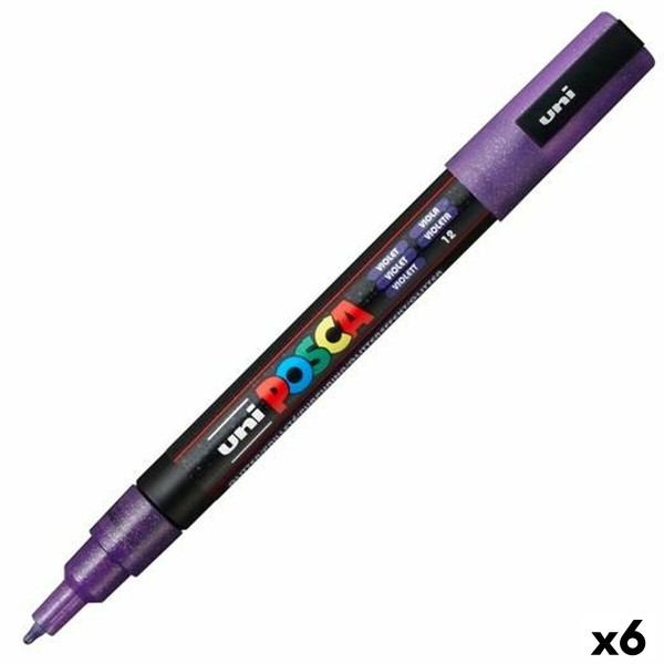 Marķieris POSCA PC-3ML Violets (6 gb.)