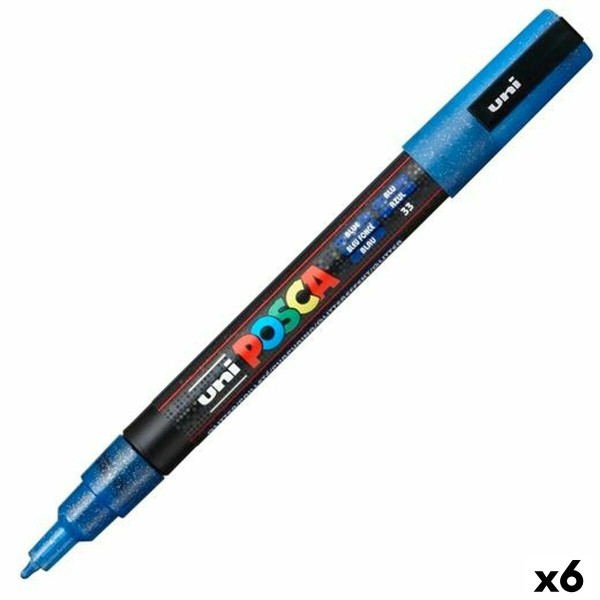 Маркер POSCA PC-3ML Синий (6 штук)