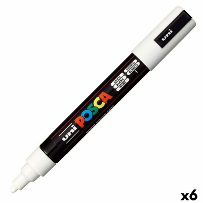 Vilt POSCA PC-5M Valge (6...
