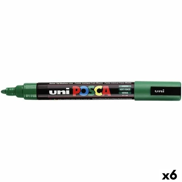 Marķieris POSCA PC-5M Zaļš (6 gb.)