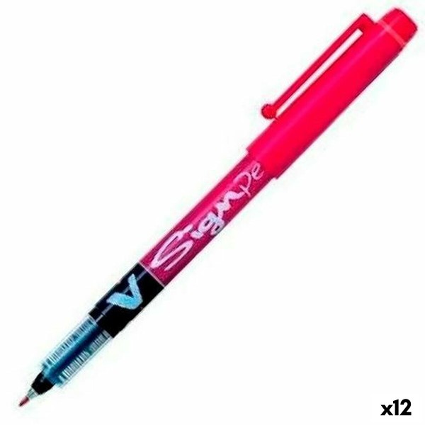 Gela pildspalva Pilot V Sign Pen Sarkans 0,6 mm (12 gb.)