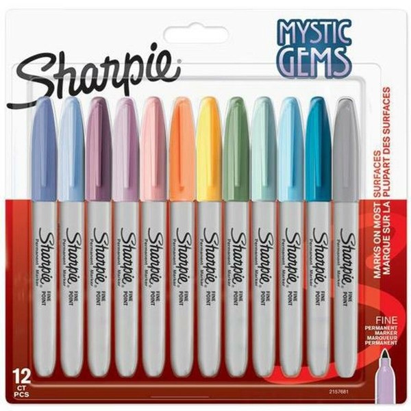 Viltpliiatsite komplekt Sharpie Mystic Gems 12 Tükid, osad Kook