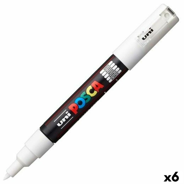 Marķieris POSCA PC-1M Balts Melns (6 gb.)