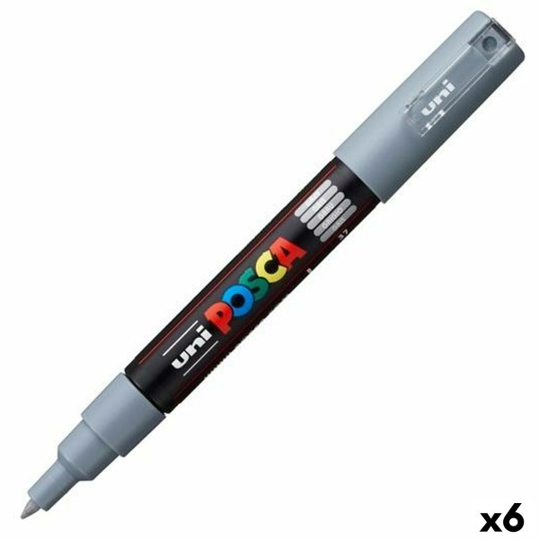 Marķieris POSCA PC-1M Pelēks (6 gb.)