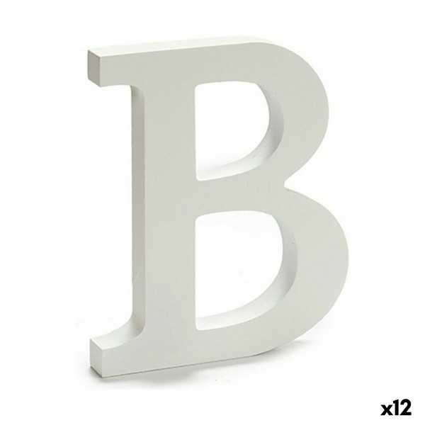 Letter Pincello B White 1,8 x 21 x 17 cm (12 Units)