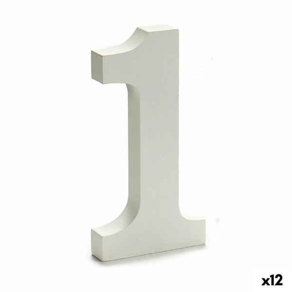 Numeriai Pincello 1 Balta 1,8 x 21 x 17 cm (12 vnt.)