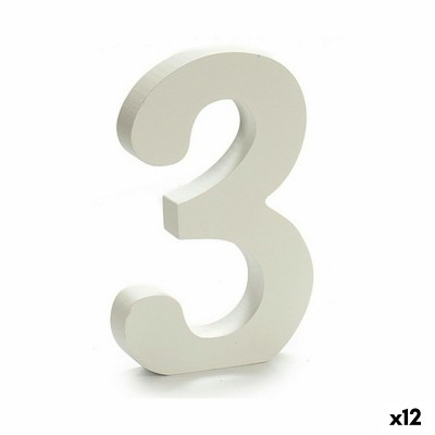 Number Pincello 3 White 1,8...