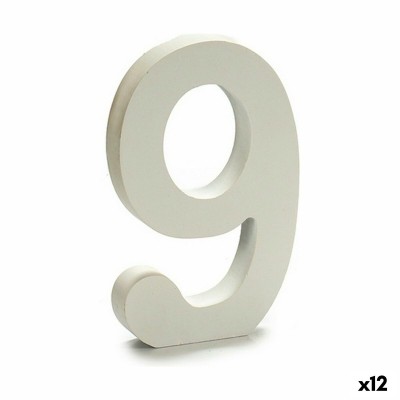 Number Pincello 9 White 1,8...