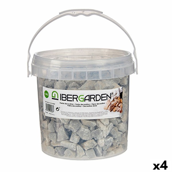 Dekoratīvie akmeņi Ibergarden 3KG-GRIS CLARO Gaiši pelēks 3 Kg (4 gb.)