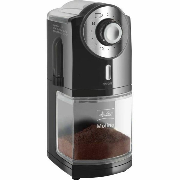 Kahvimylly Melitta 1019-02 200 g Musta Muovinen 1000 W 100 W