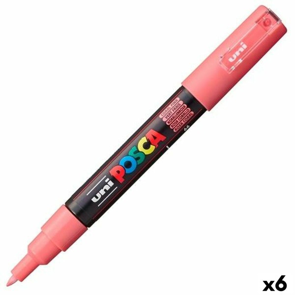 Marker POSCA PC-1M Coral Roosa (6 Ühikut)