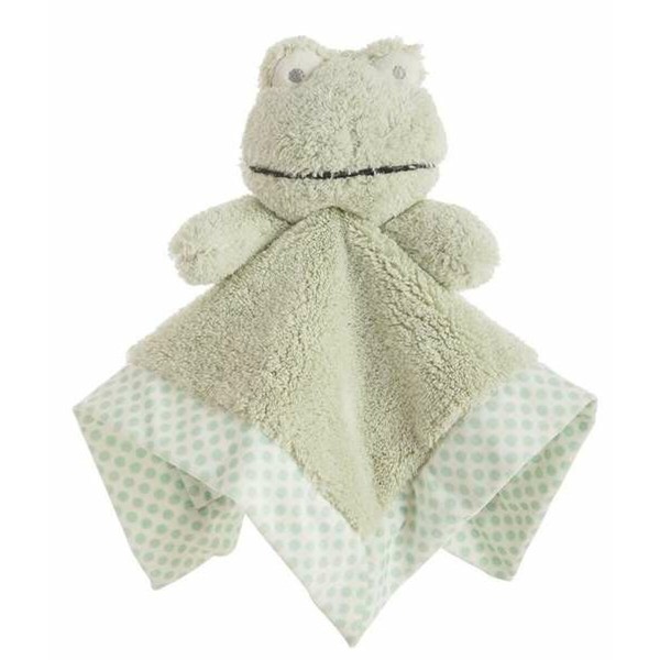 Baby Comforter double-layer 30 x 30 cm Spots Green