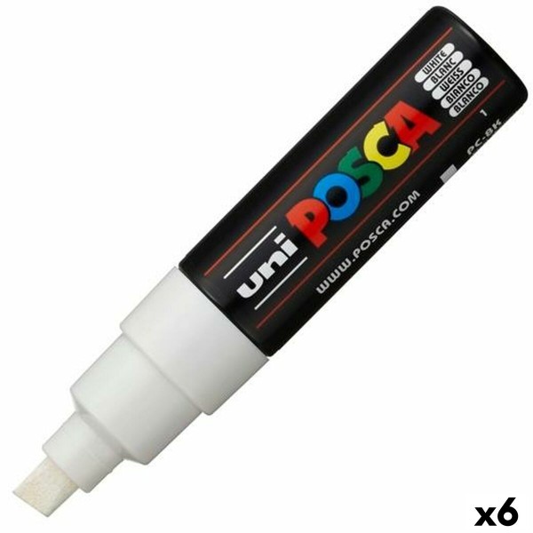 Markeris POSCA PC-8K Balta (6 vnt.)