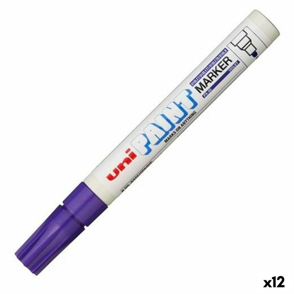 Permanentais marķieris Uni-Ball PX-20 Violets (12 gb.)