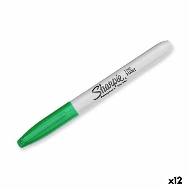 Permanentais marķieris Sharpie Fine Point Zaļš (12 gb.)