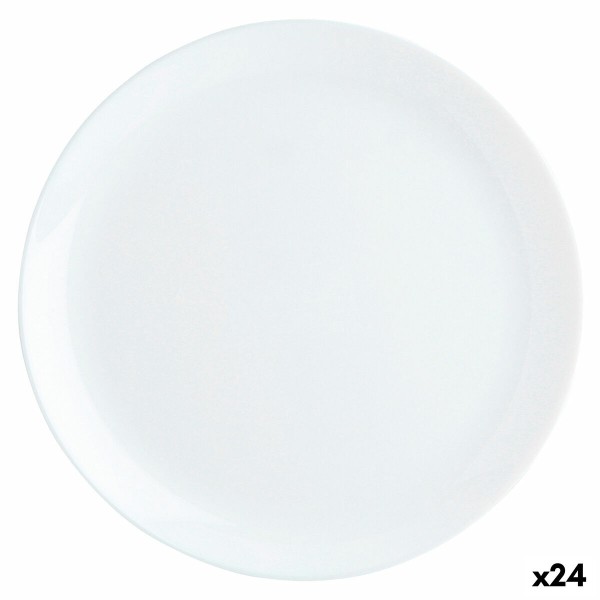 Plakans trauks Luminarc Diwali Balts Stikls Ø 27 cm (24 gb.)