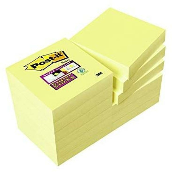 Kleepuvad Märkmepaberid Post-it Super Sticky Kollane 12 Tükid, osad 47,6 x 47,6 mm