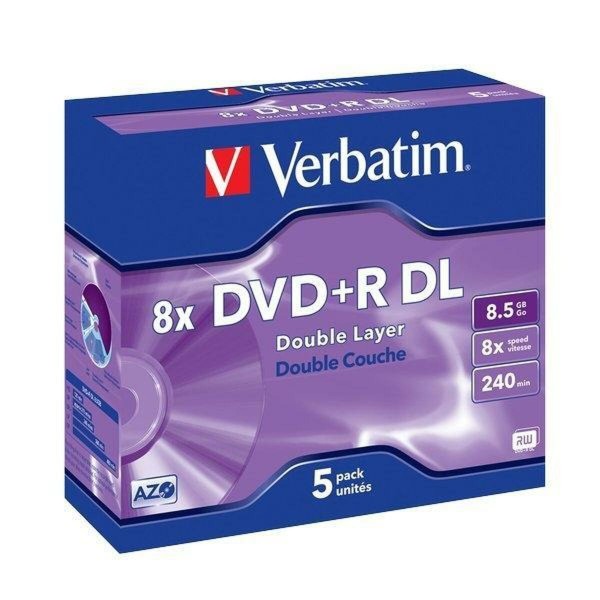 DVD-R Verbatim 8,5 GB 8x 5 pcs 5 vnt. 8,5 GB 8x (5 vnt.)