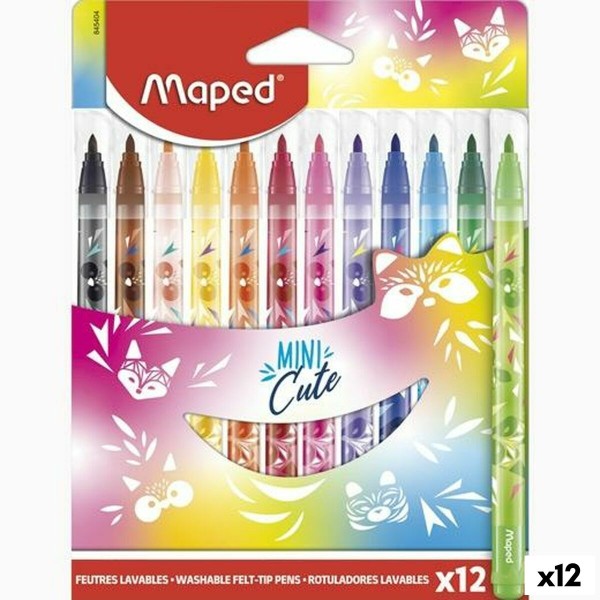 Žymeklių rinkinys Maped Mini Cute Spalvotas 12 Dalys (12 vnt.)