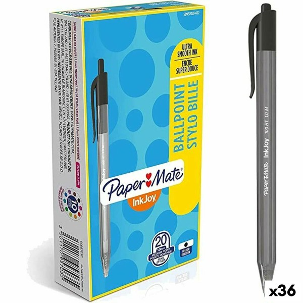 Karžygio Ženklas Paper Mate Inkjoy 20 Dalys Juoda 1 mm (36 Vienetai)