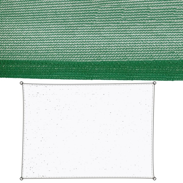 Shade Sails Vela sombreo Green 90 x 180 x 0,5 cm Awning