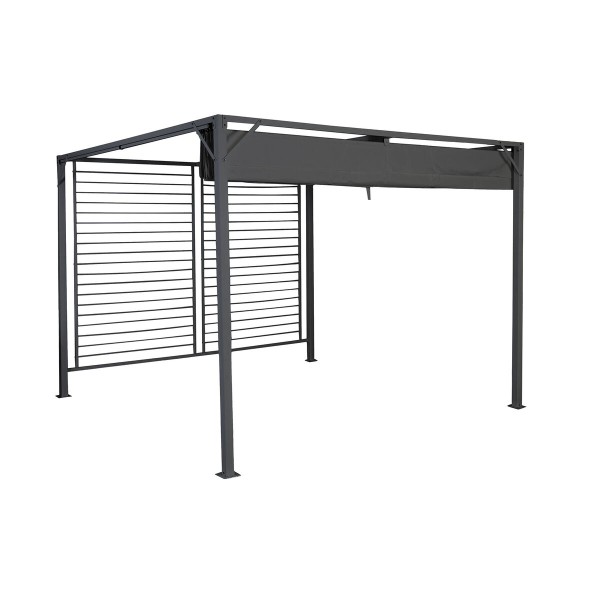 Pavėsinė pergola DKD Home Decor Pilka 300 x 300 x 230 cm Plienas