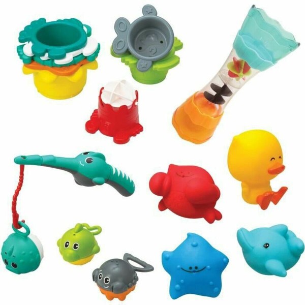 Vannilelu Infantino Bath Set 17 Tükid, osad veemänguasi